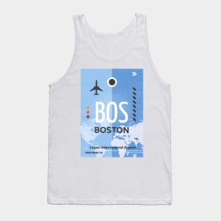 BOS BOSTON airport code Tank Top